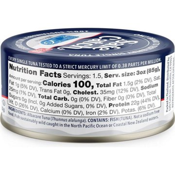 Safe Catch Wild Albacore Tuna No Salt Added, 5 oz