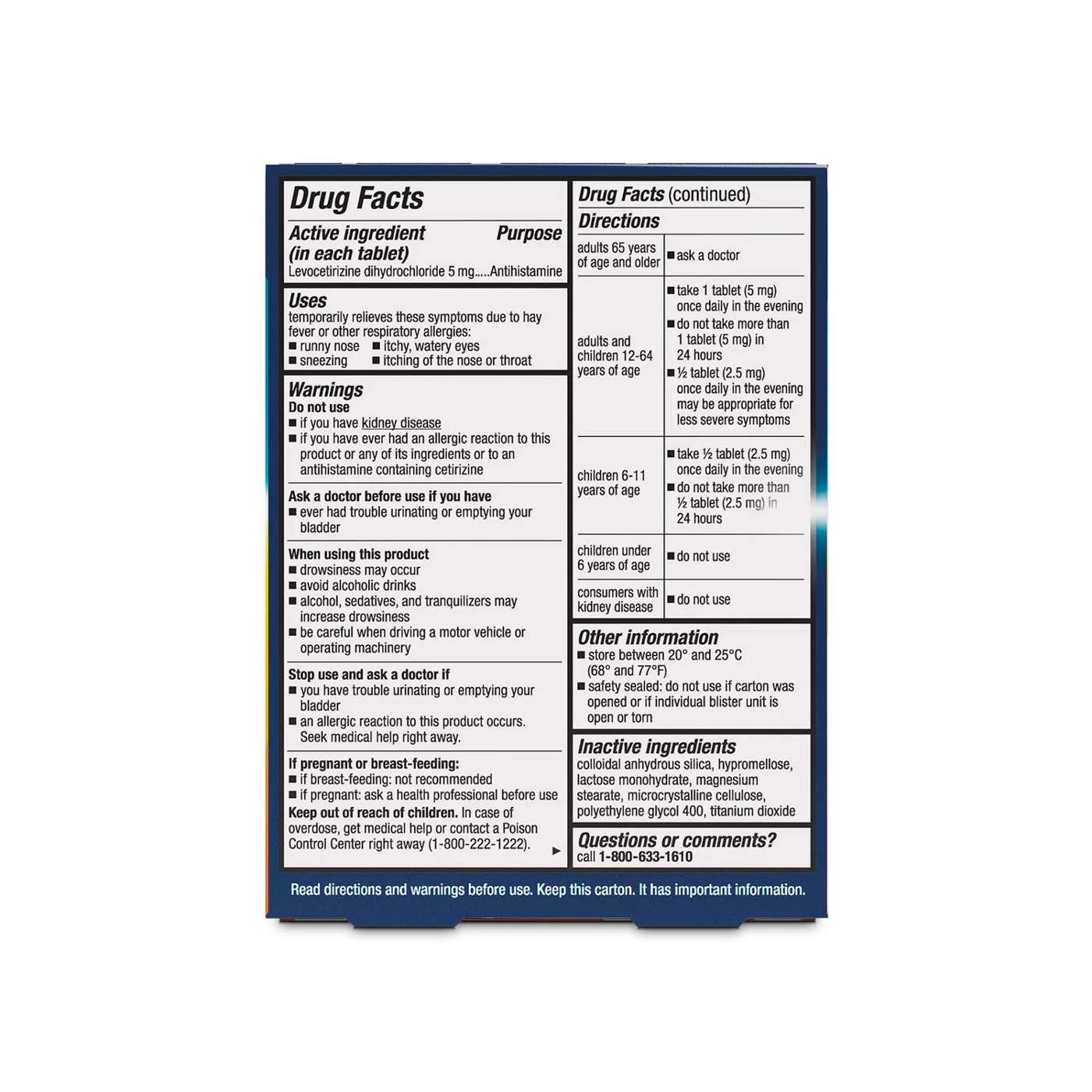 Xyzal Allergy 24 Hour Relief Tablets; image 2 of 10