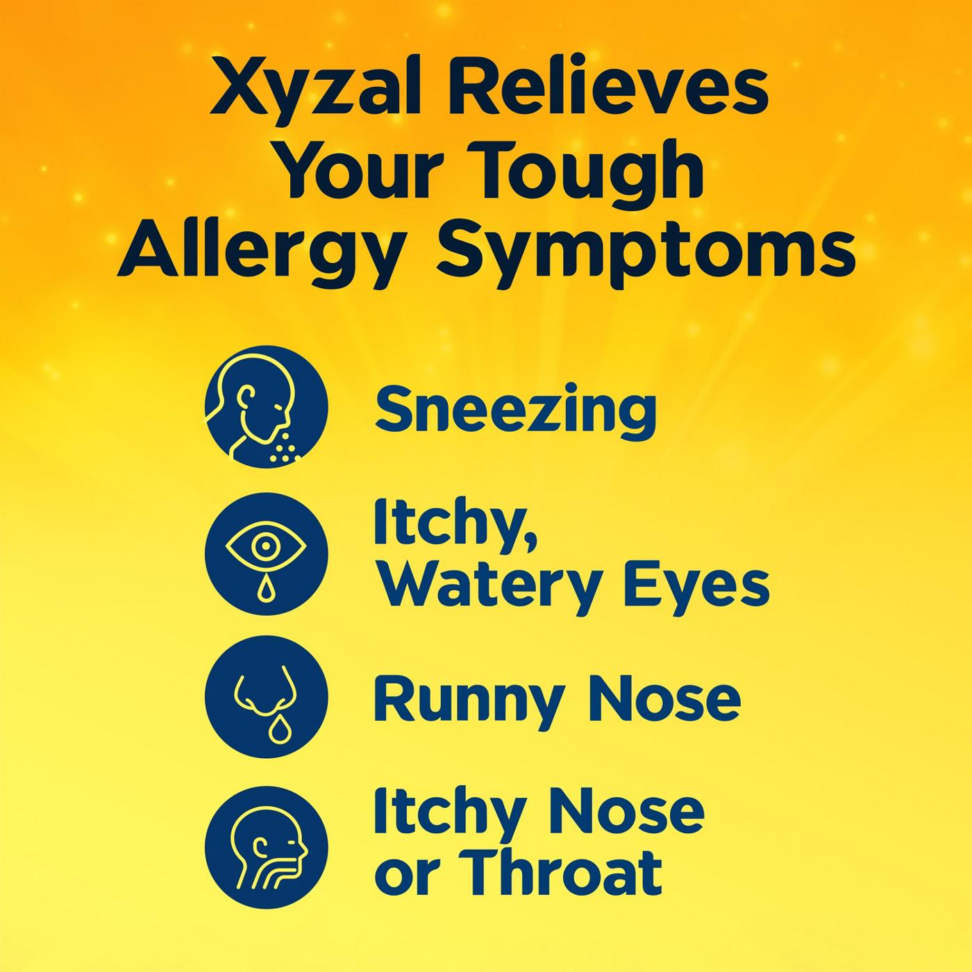 Xyzal 24 Hour Allergy Relief Prescription Strength Antihistamine Tablets; image 2 of 9