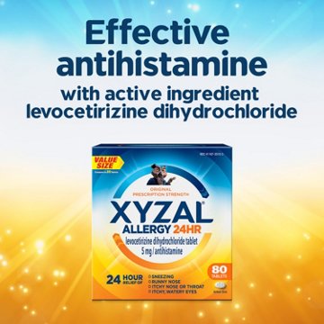 Xyzal 24 Hour Allergy Relief Prescription Strength Antihistamine Tablets