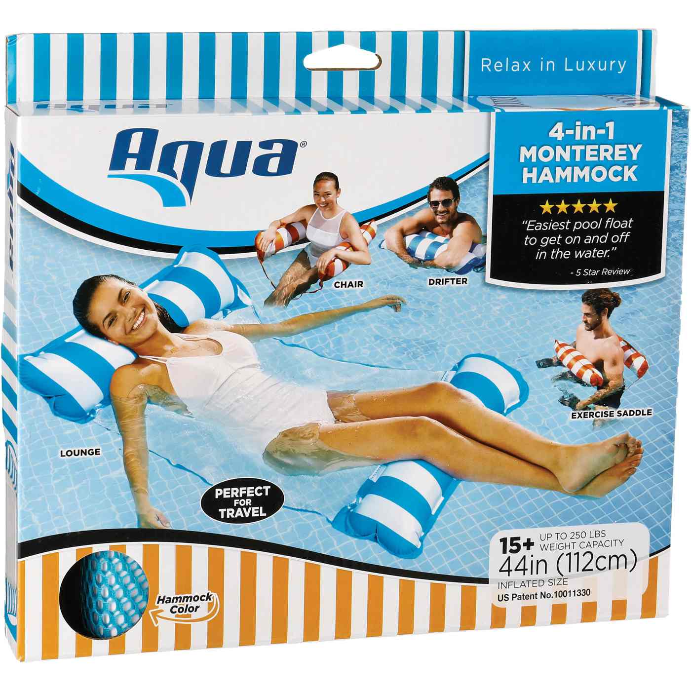 Aqua 4 in 1 Monterey Hammock Lounger Assorted Shop Floats at H E B