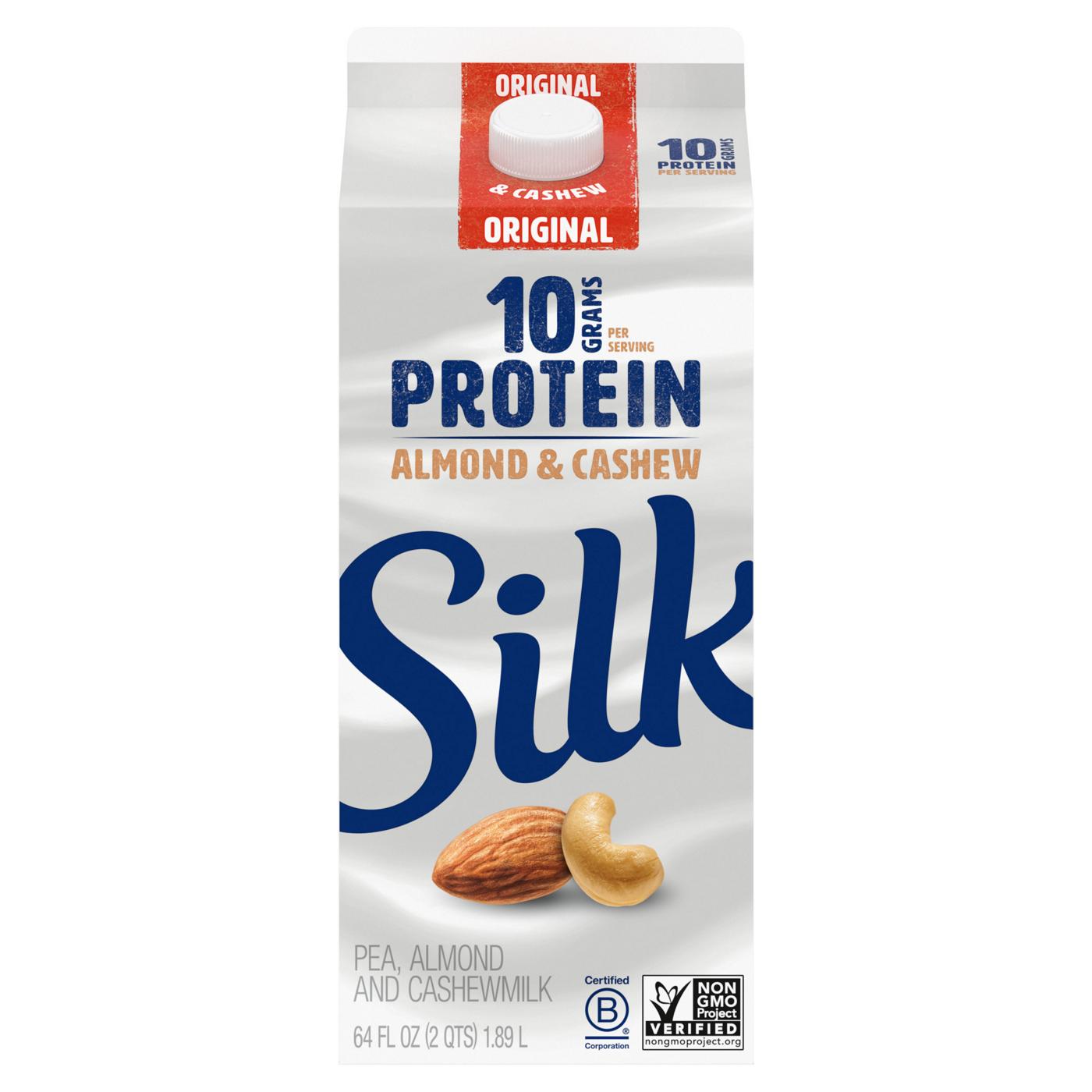 Silk Original Protein Almond & Cashew Milk; image 1 of 8
