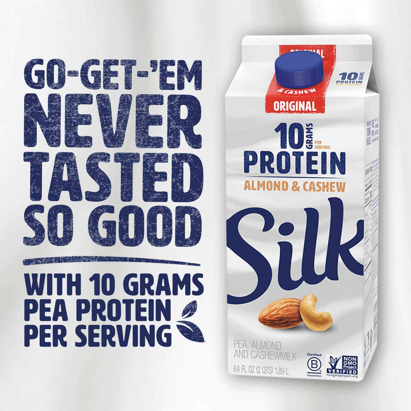 Silk Original Protein Almond & Cashew Milk; image 3 of 8