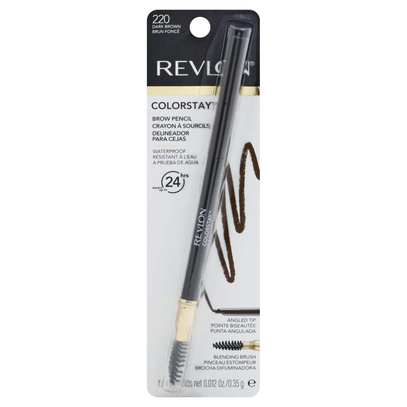 Revlon ColorStay Brow Pencil, 220 Dark Brown - Shop Brow Pencils