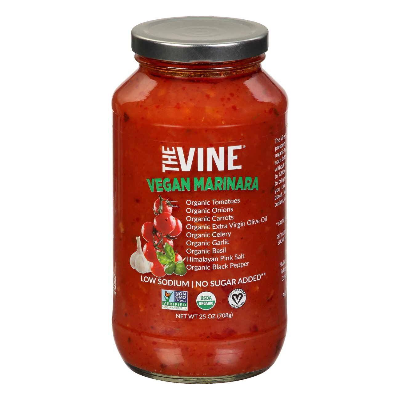 The Vine Organic Vegan Marinara Shop Pasta Sauces at HEB