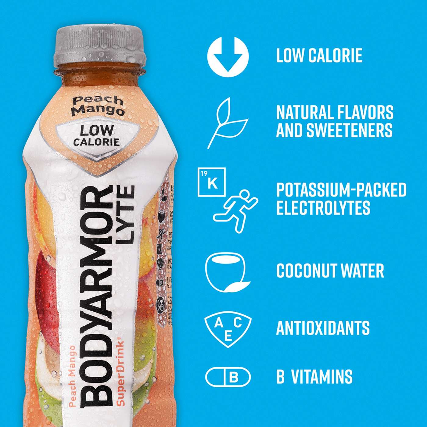 BODYARMOR Lyte Sports Drink Peach Mango; image 3 of 7