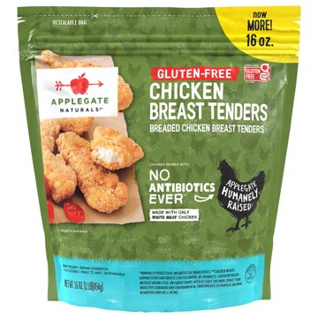 Applegate Naturals Fully Cooked Frozen Gluten Free Chicken Breast Tenders, 16 oz