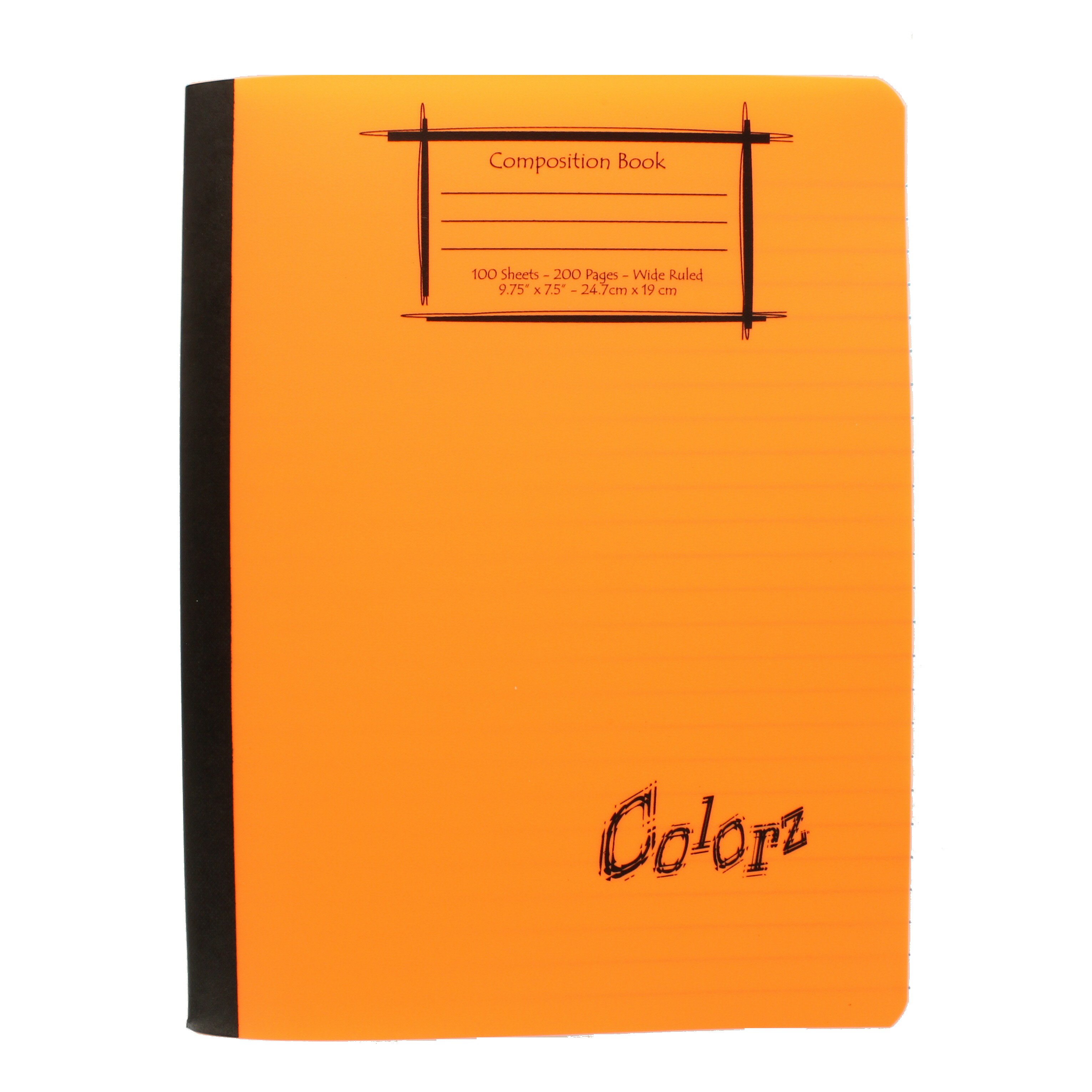 Colorz Wide Rule Poly Composition Books, Orange Shop Notebooks at HEB