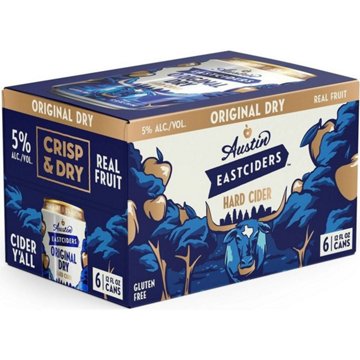 Austin Eastciders Original Dry Cider 6 pk Cans, 12 oz