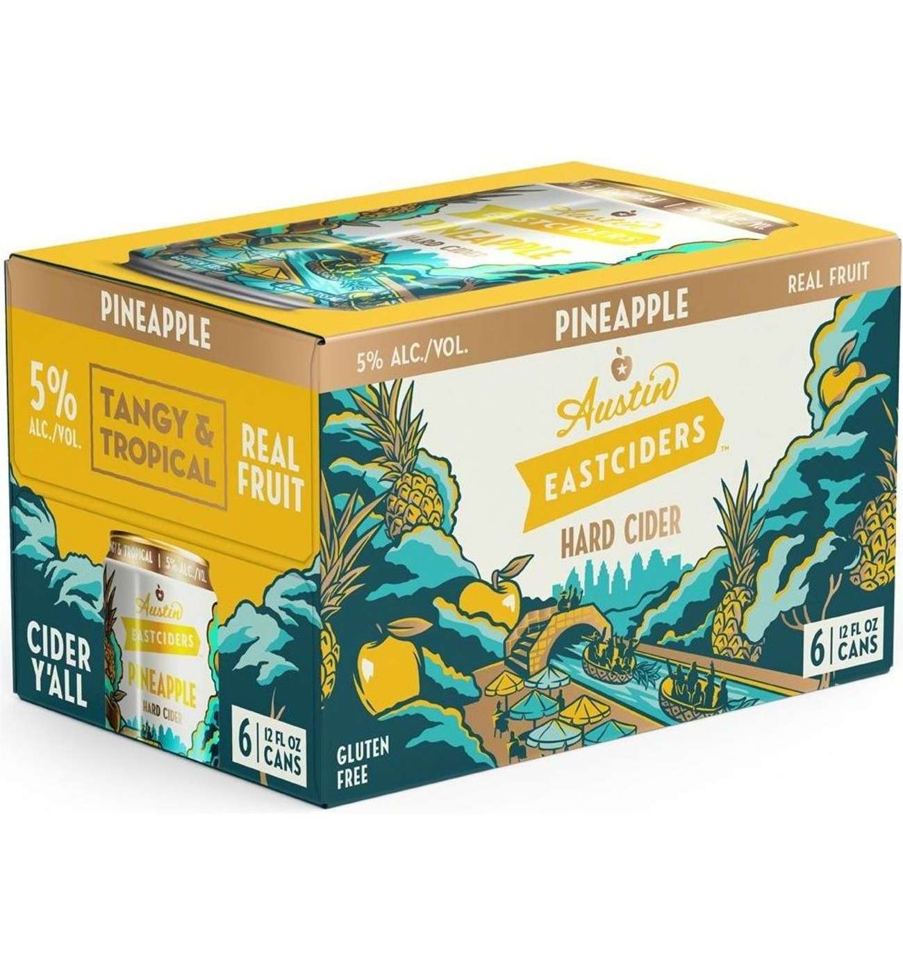Austin Eastciders Pineapple Cider 6 pk Cans; image 1 of 2