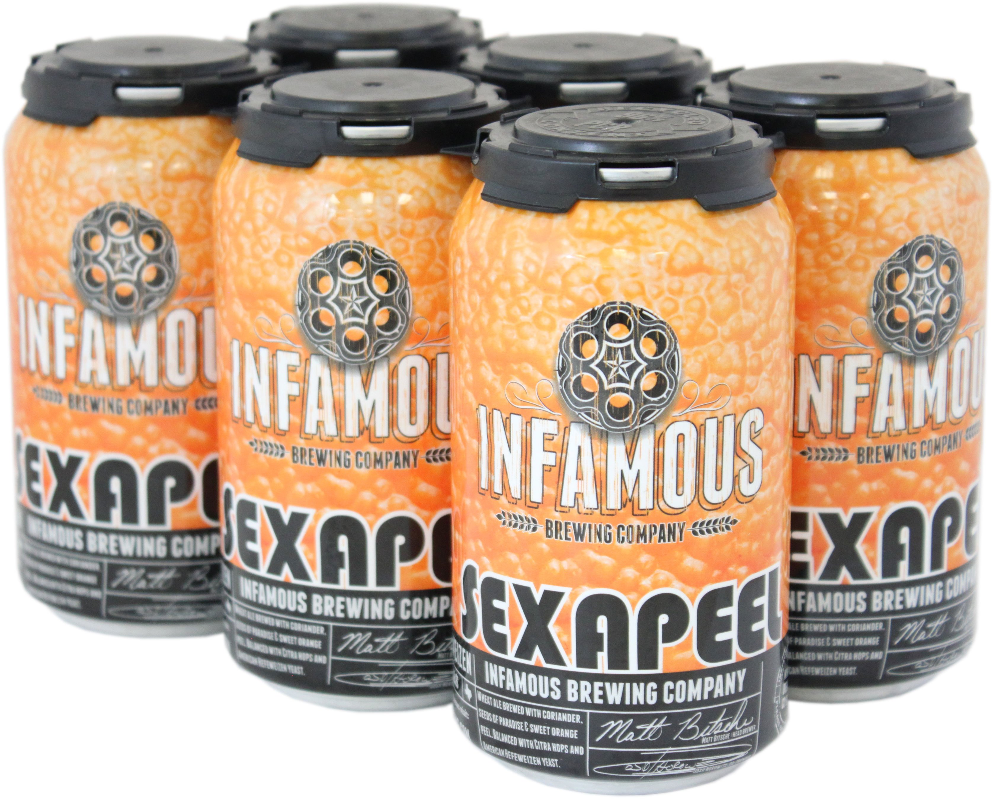 Infamous Brewing Sexapeel American Hefeweizen Beer 12 oz Cans - Shop 