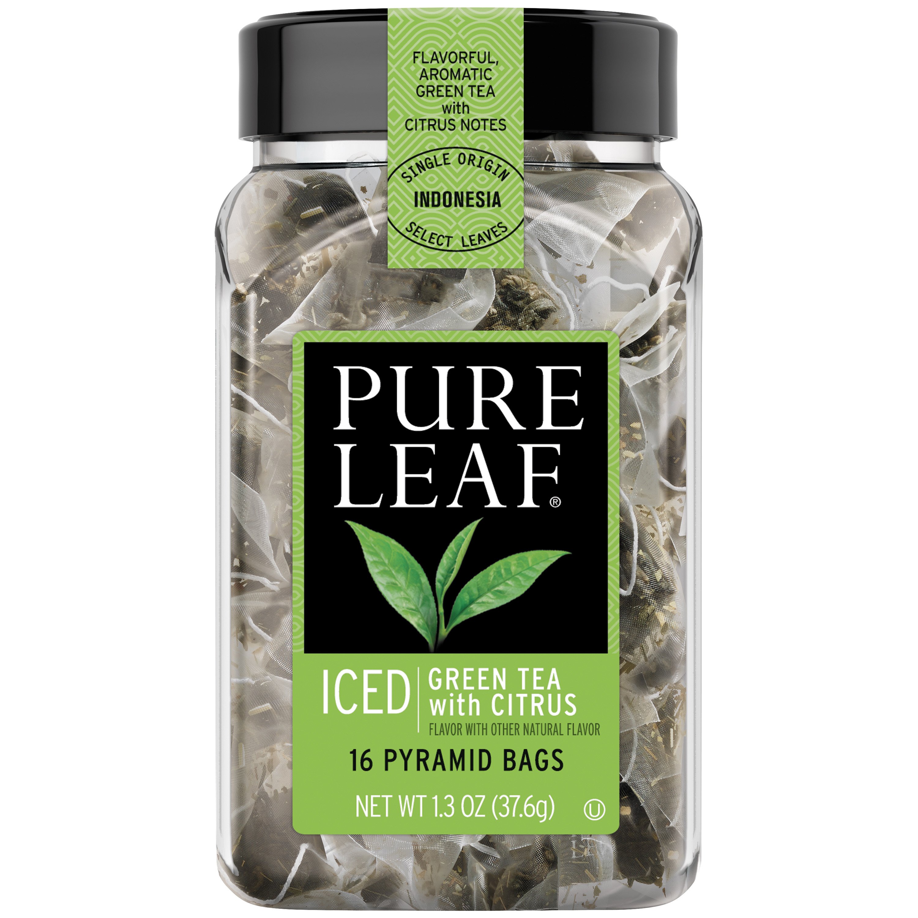 Pure Leaf Iced Green Tea with Citrus Pyramid Tea Bags Shop Tea at HEB