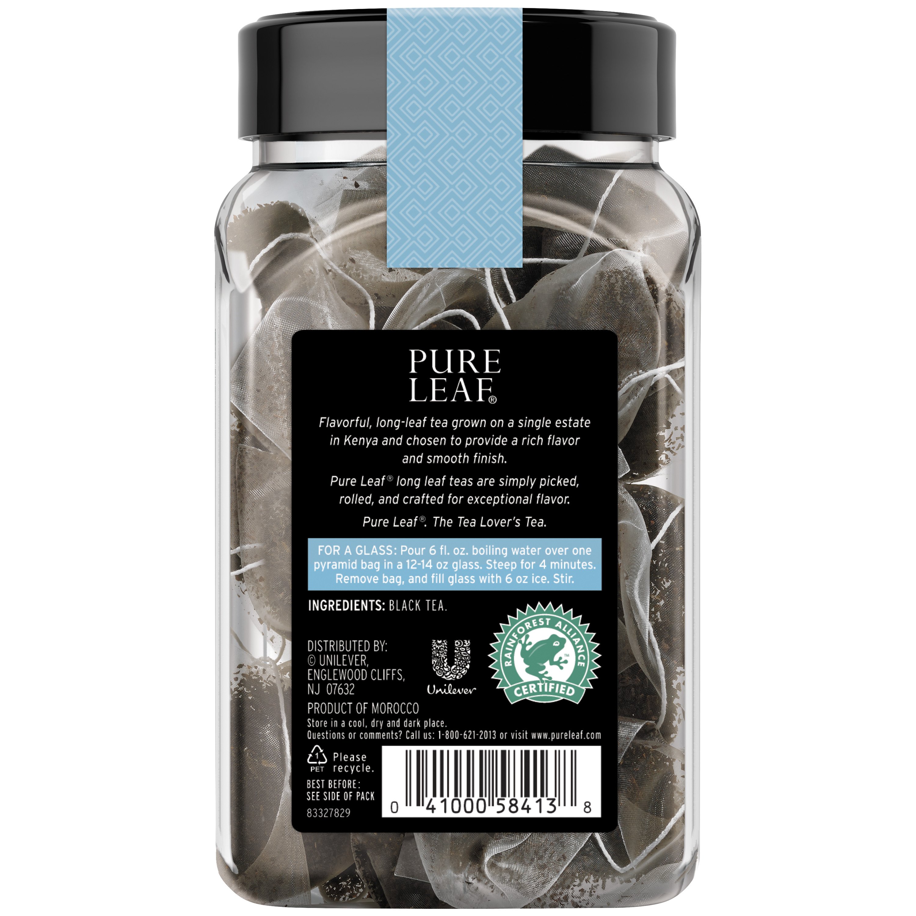 Pure Leaf Iced Classic Black Tea Pyramid Tea Bags Shop Tea at H E B