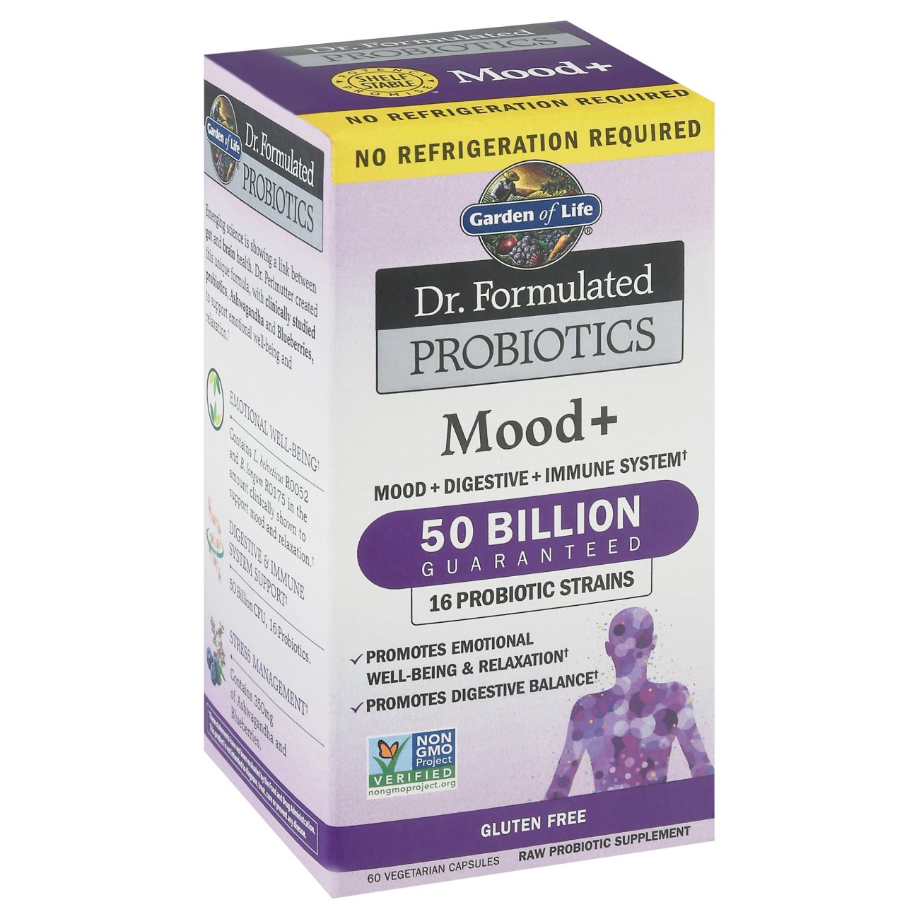 Garden of Life Dr. Formulated Probiotics Mood+ Shelf Stable Capsules