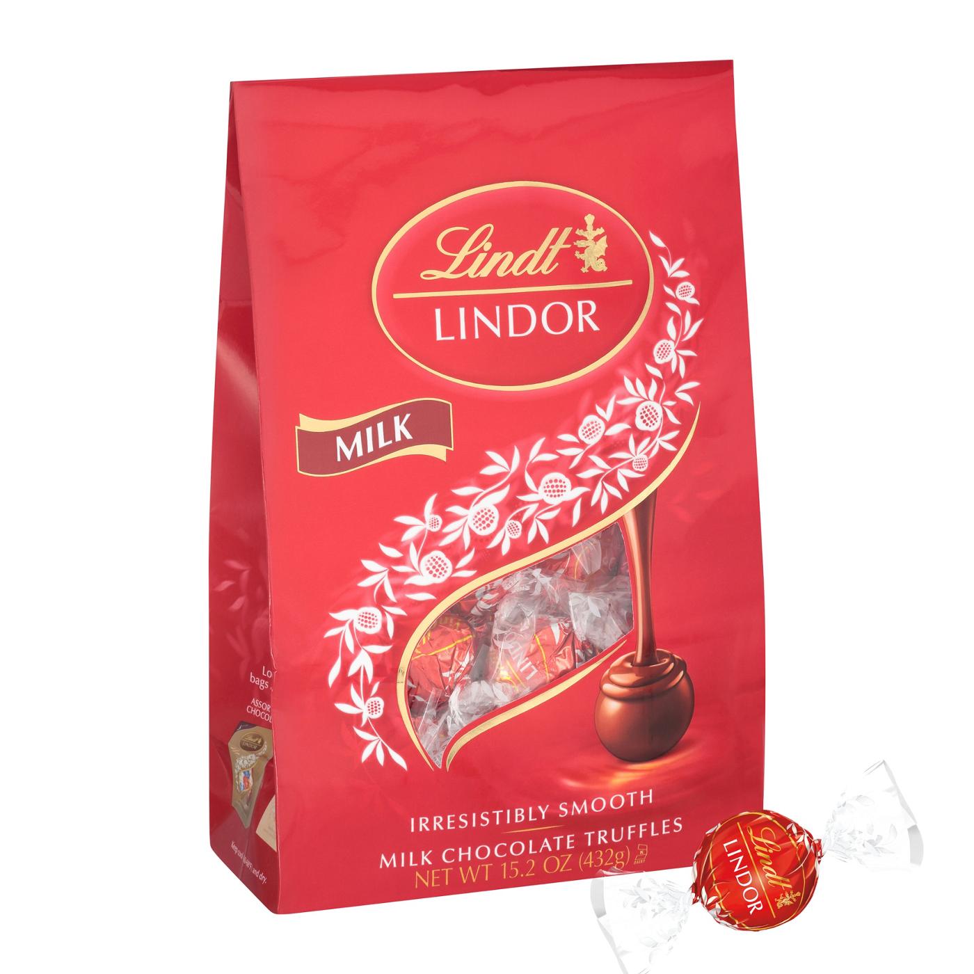 Lindt Lindor Milk Chocolate Truffles Candy; image 4 of 5