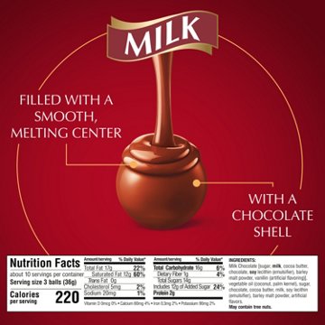 Lindt Lindor Milk Chocolate Truffles