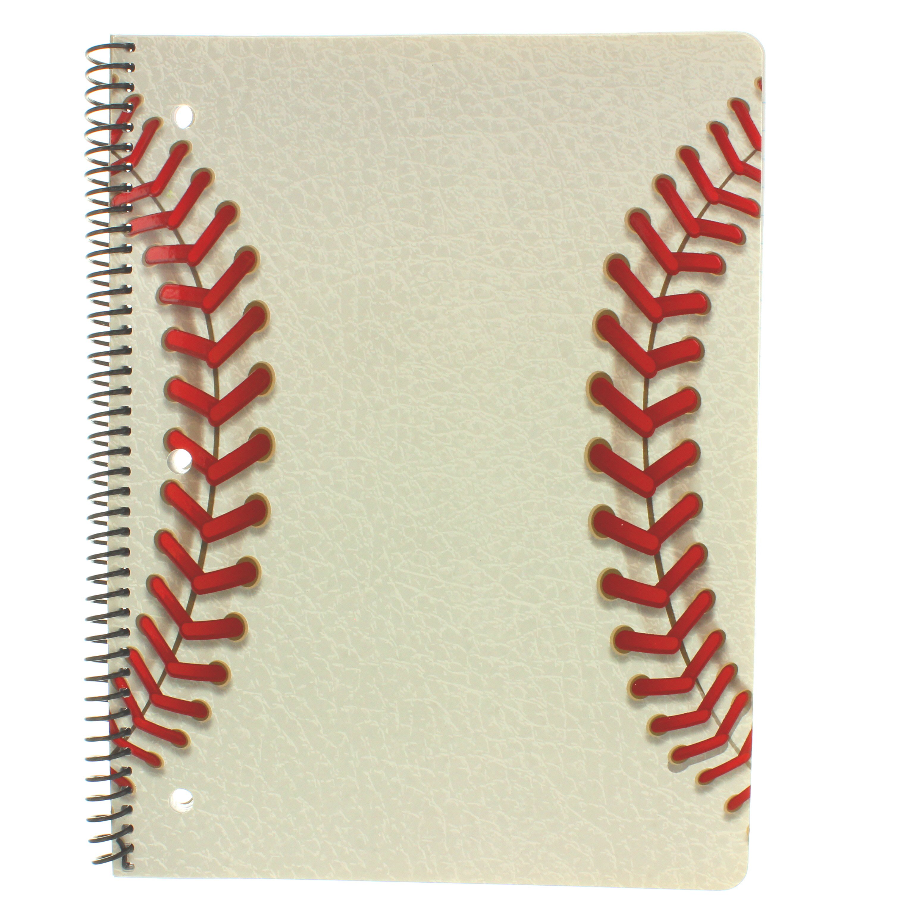 Kittrich Sports Dimensional Theme Spiral Notebook, Baseball Shop