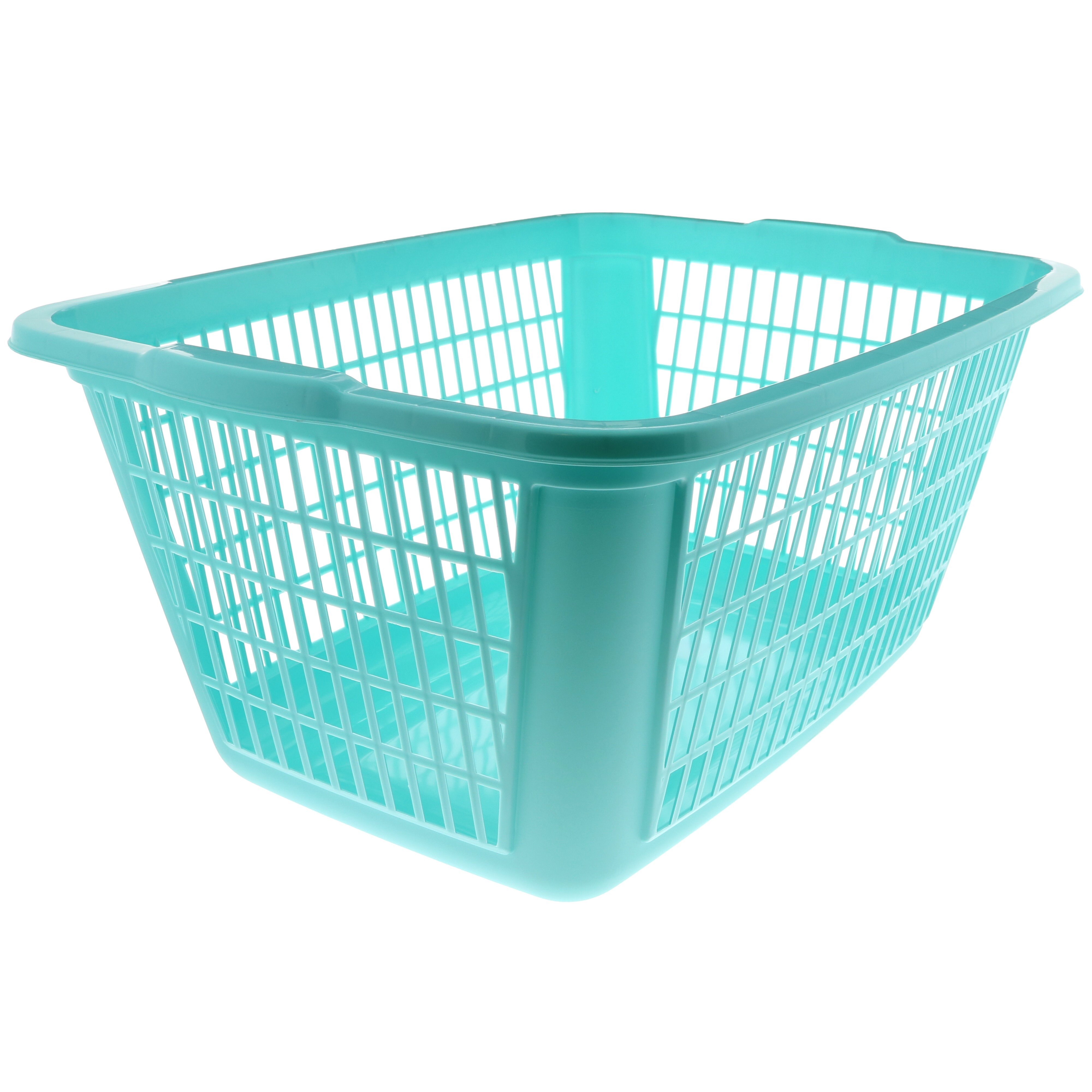 United Solutions Rectangular Laundry Basket, Turquoise Shop Hampers & Laundry Bags at HEB