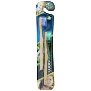 Woobamboo Sprouts Kids Bamboo Toothbrush, 2 pk