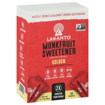 Lakanto Monkfruit Sweetener Stick, 3.17 oz