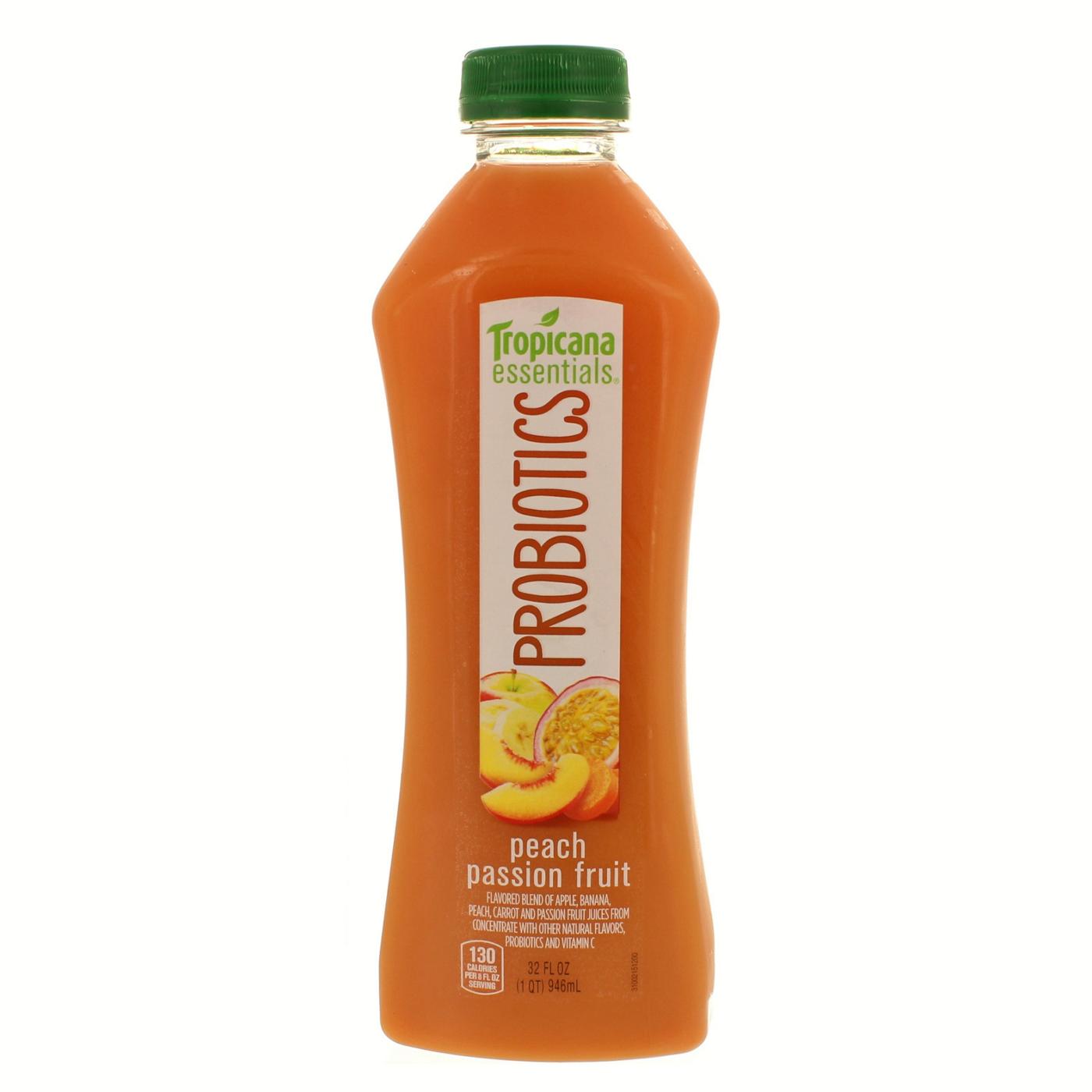 Tropicana Essentials Probiotic Peach Passion Fruit; image 1 of 2