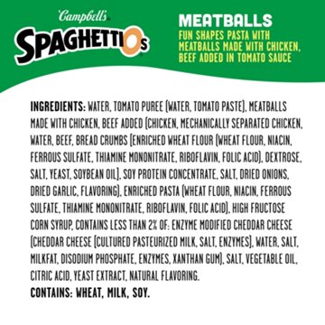 Campbell's SpaghettiOs Super Mario Bros Canned Pasta with Meatballs