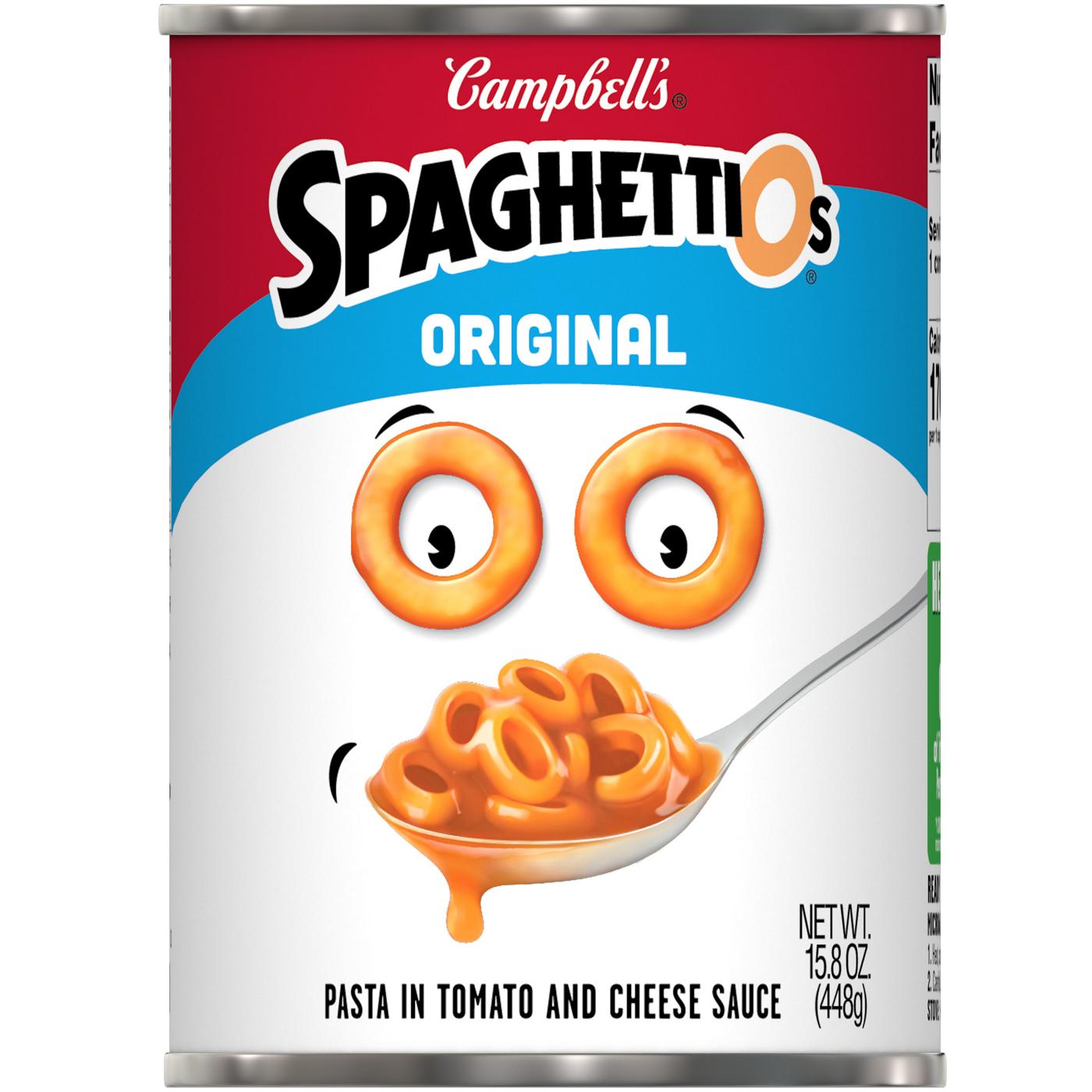 Campbell's SpaghettiOs Original Canned Pasta; image 1 of 4