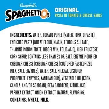 Campbell's SpaghettiOs Original Canned Pasta