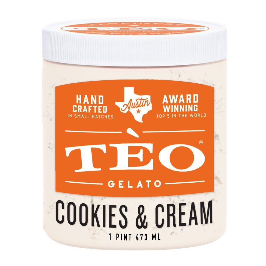 Teo Cookies & Cream Gelato Shop Ice Cream & Treats at HEB