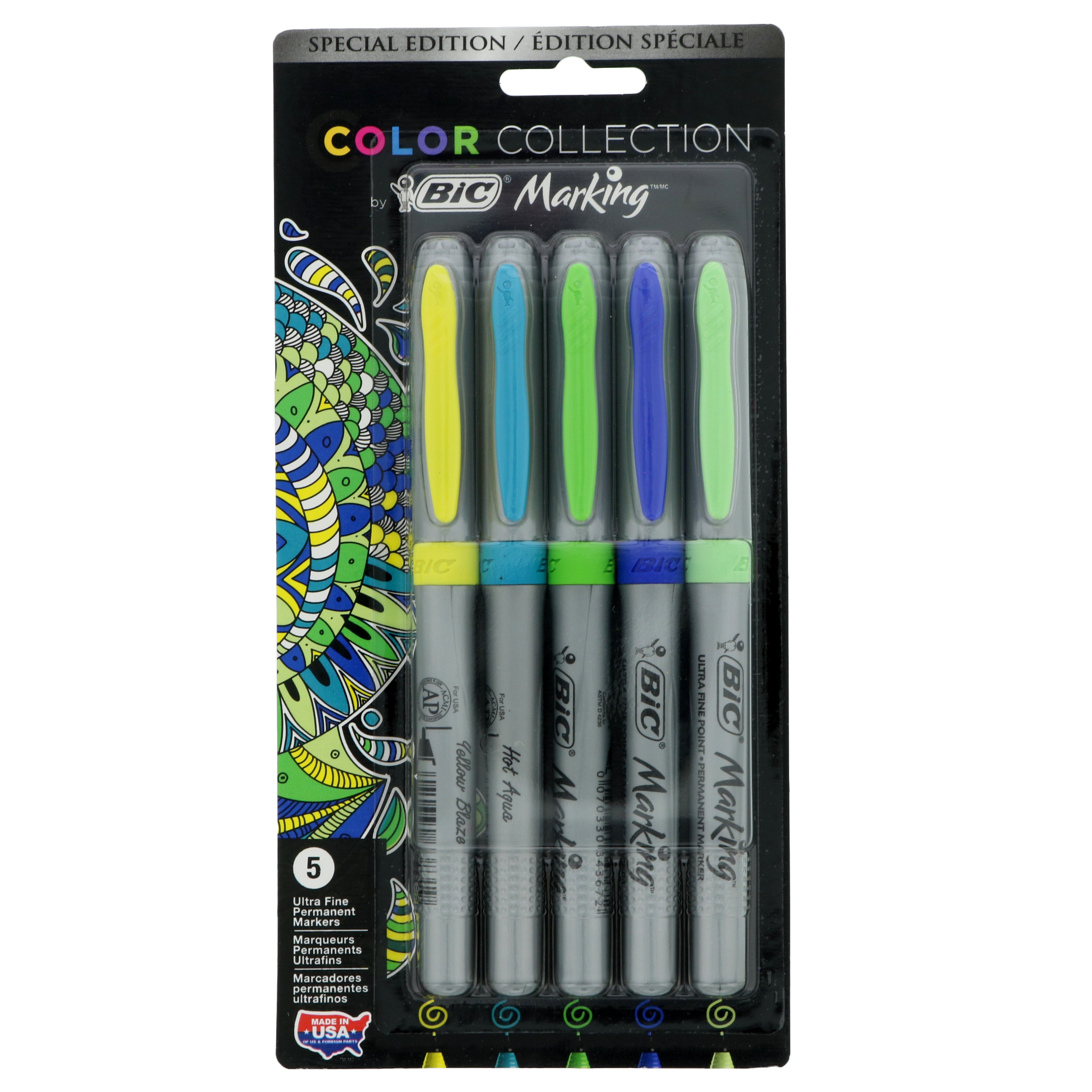 Bic Marking Color Collection Ultra Fine Markers, Cool Shop Markers at