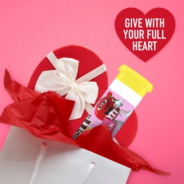 M&M'S Minis Chocolate Valentine's Candy Tube
