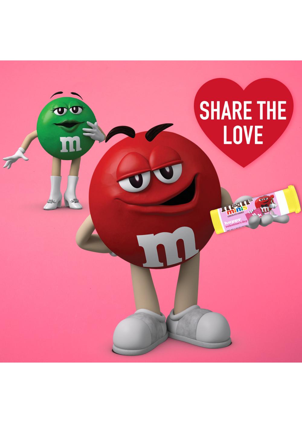 M&M'S Minis Chocolate Valentine's Candy Tube; image 5 of 6