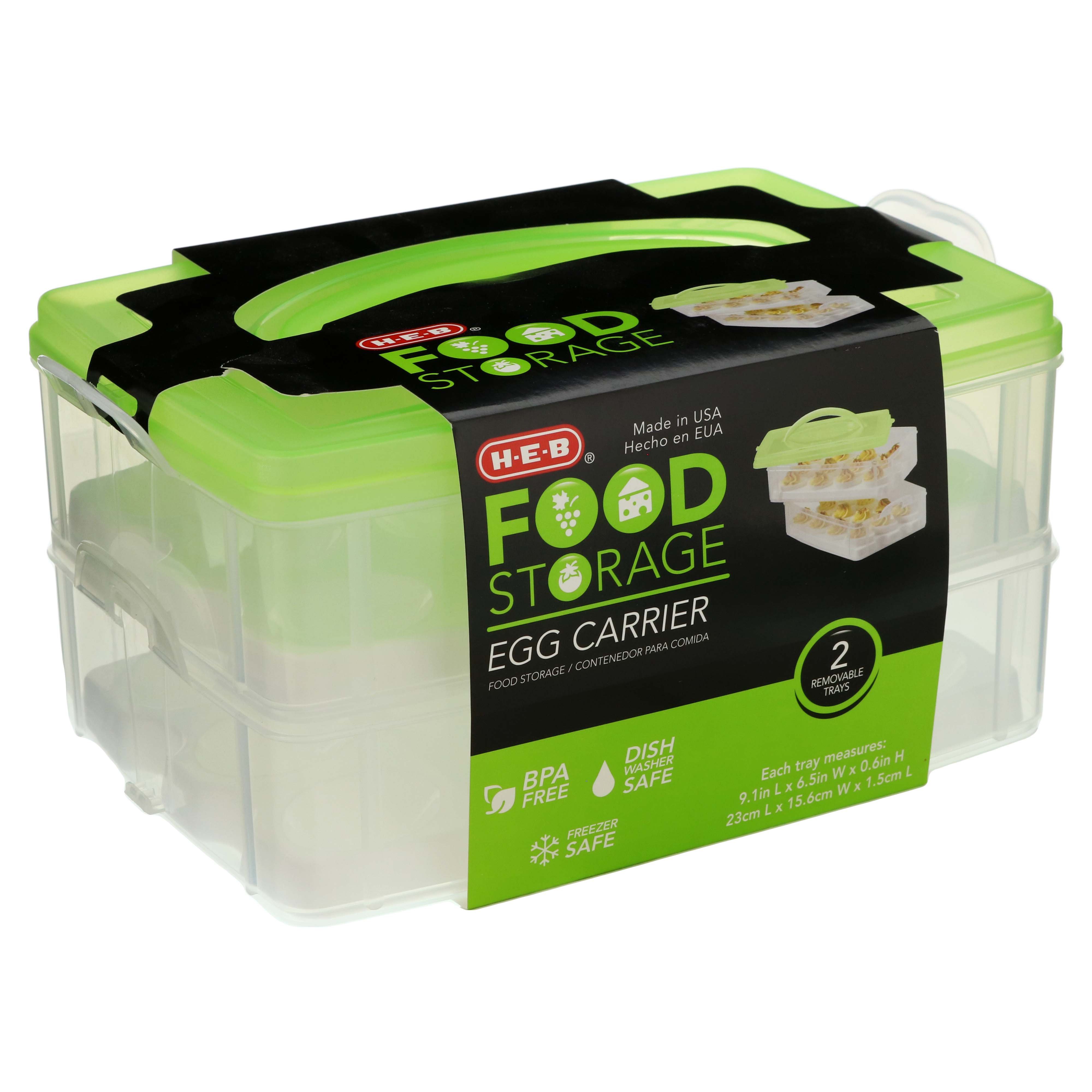 H-E-B Two Layer Egg Container - Shop Food Storage At H-E-B