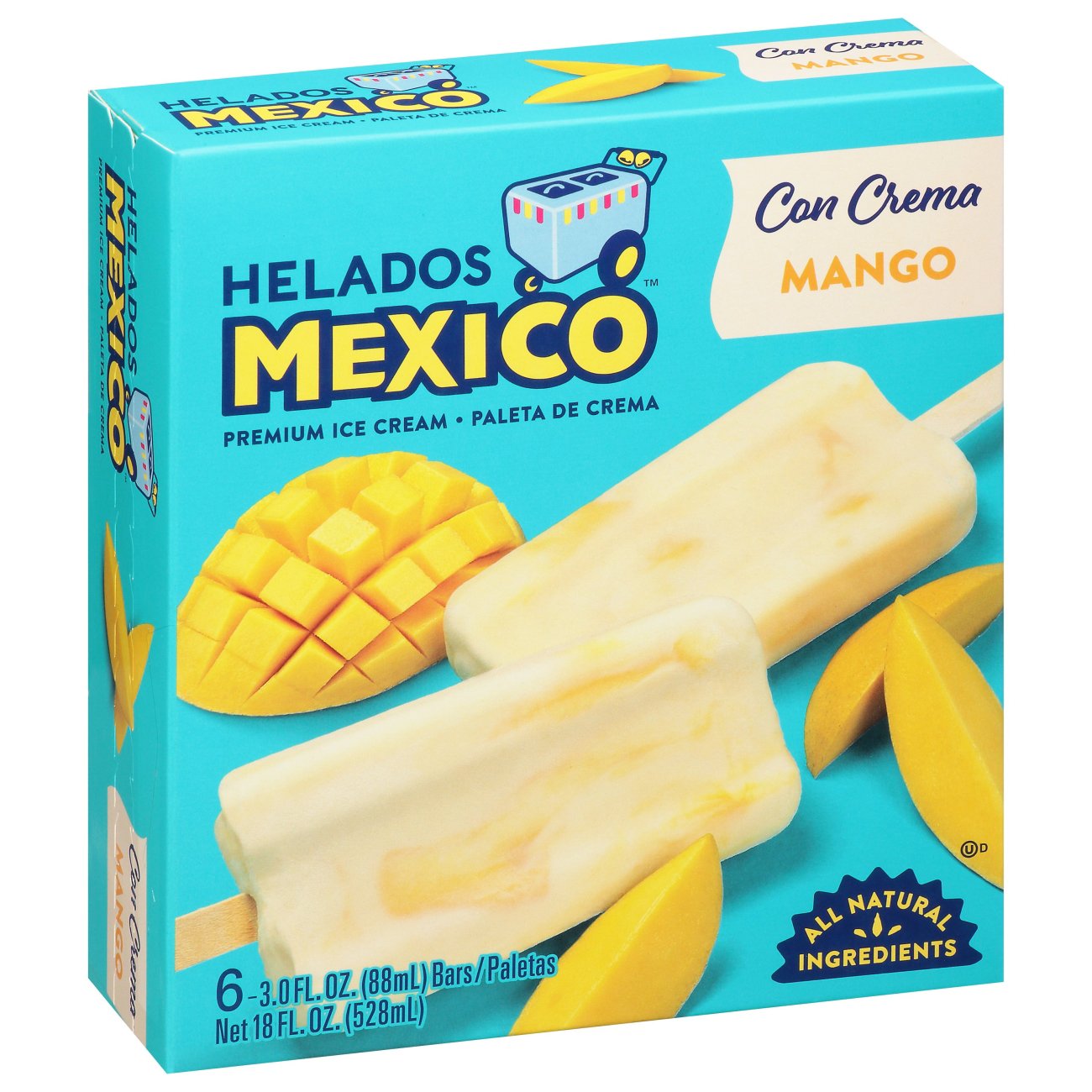 Helados Mexico Mango Ice Cream Bars - Shop Bars & Pops at H-E-B