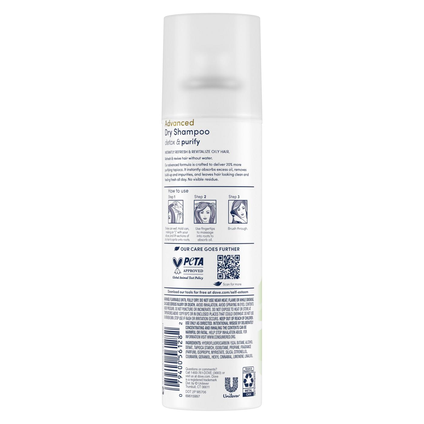 Dove Advanced Dry Shampoo - Detox & Purify; image 2 of 11