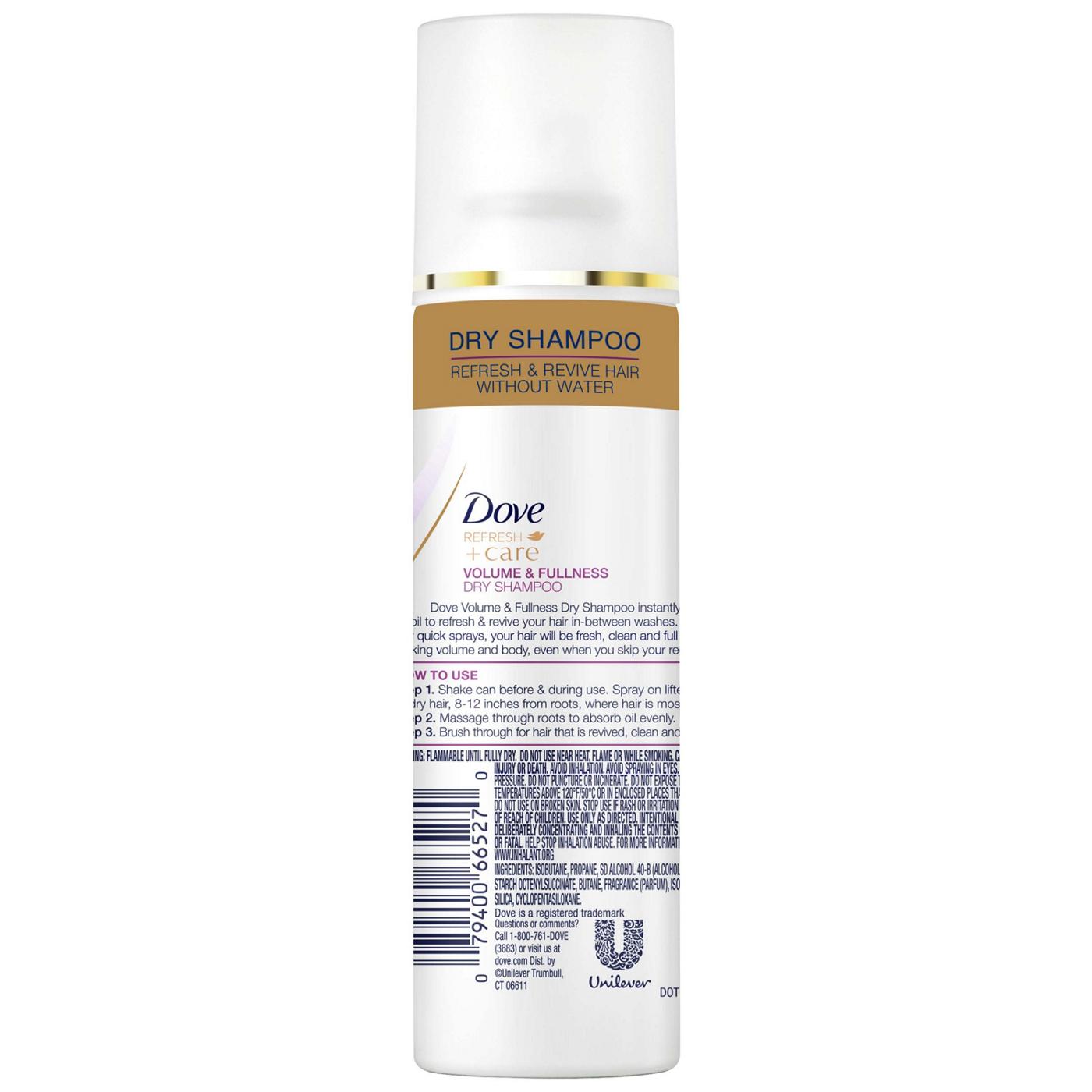 Dove Travel Size Refresh+Care Volume & Fullness Dry Shampoo; image 3 of 3