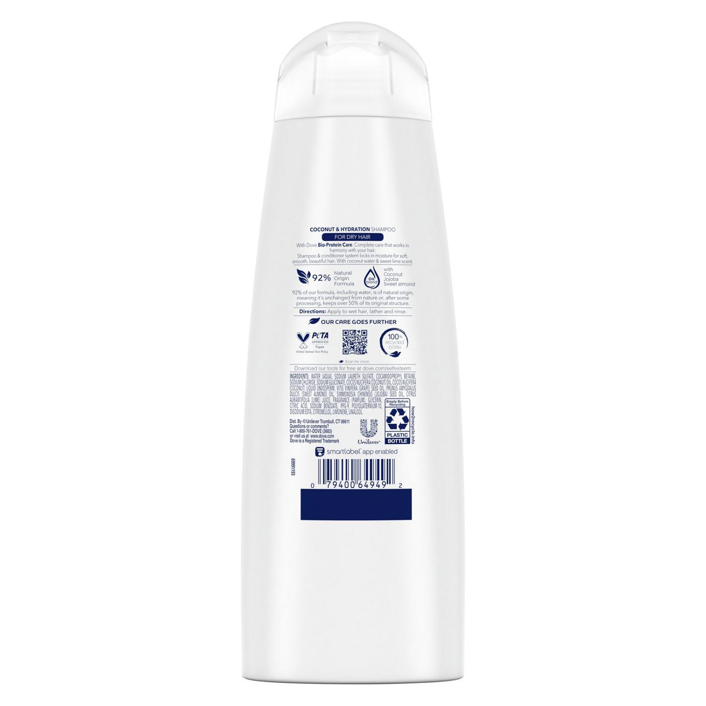 Dove Ultra Care Shampoo - Coconut & Hydration; image 3 of 9