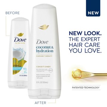 Dove Ultra Care Conditioner - Coconut & Hydration, 12 oz