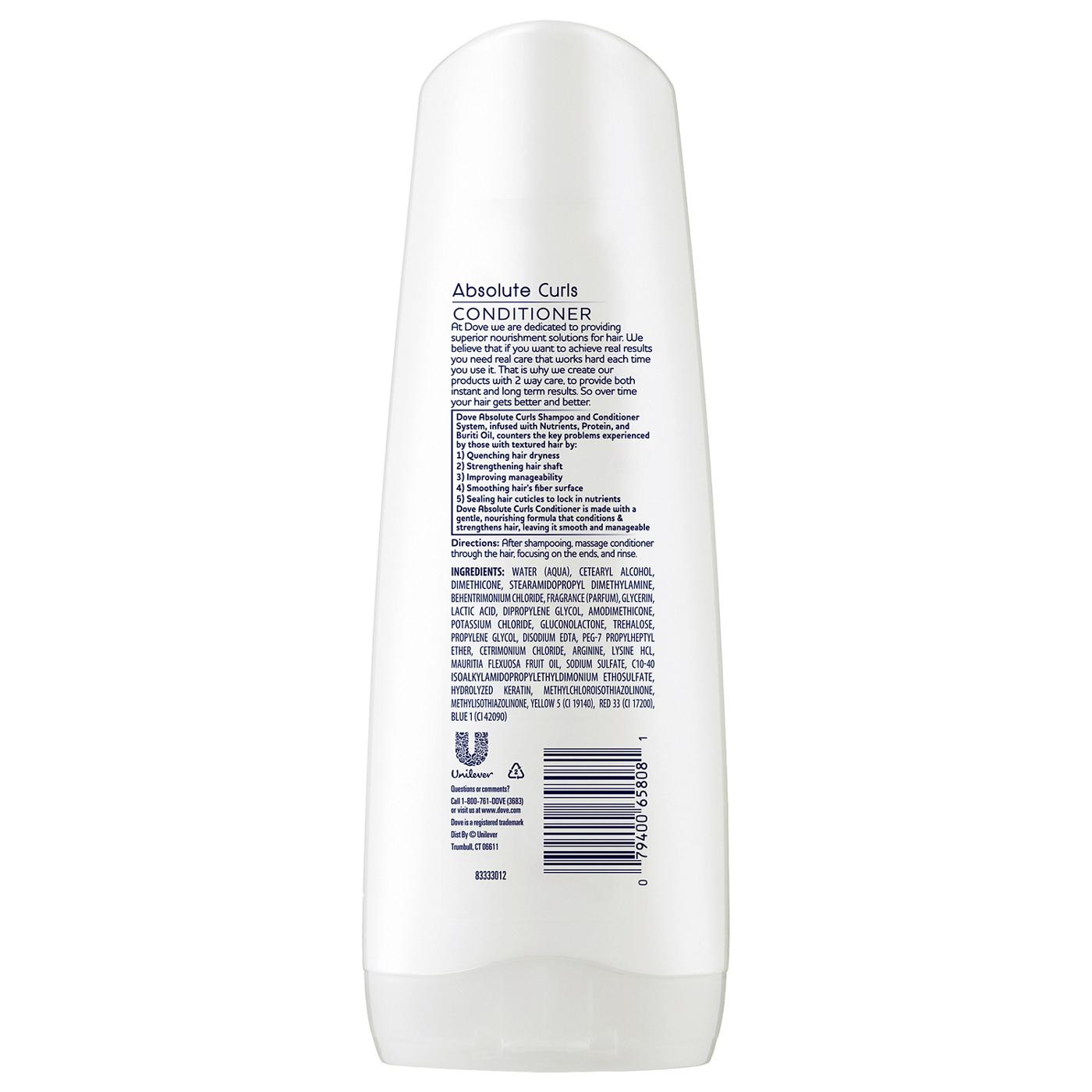 Dove Nutritive Solutions Absolute Curls Conditioner; image 2 of 3