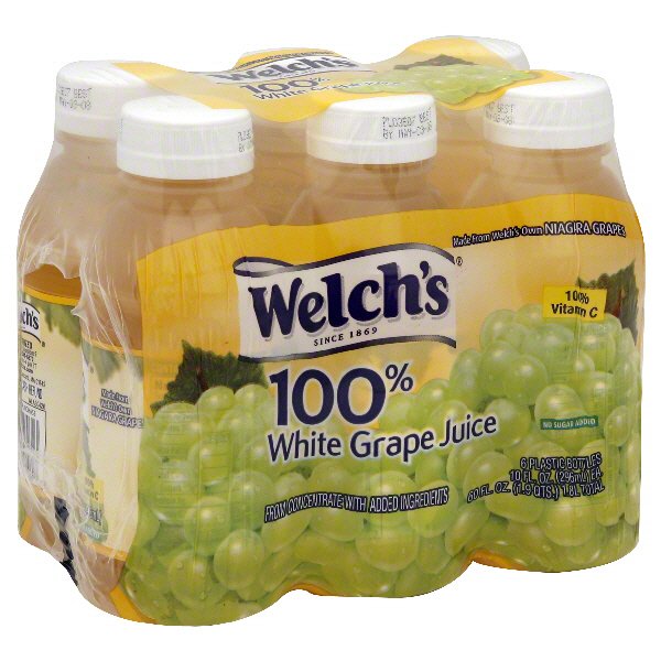 Welch's 100 White Grape Juice 10 oz Bottles Shop Juice at HEB