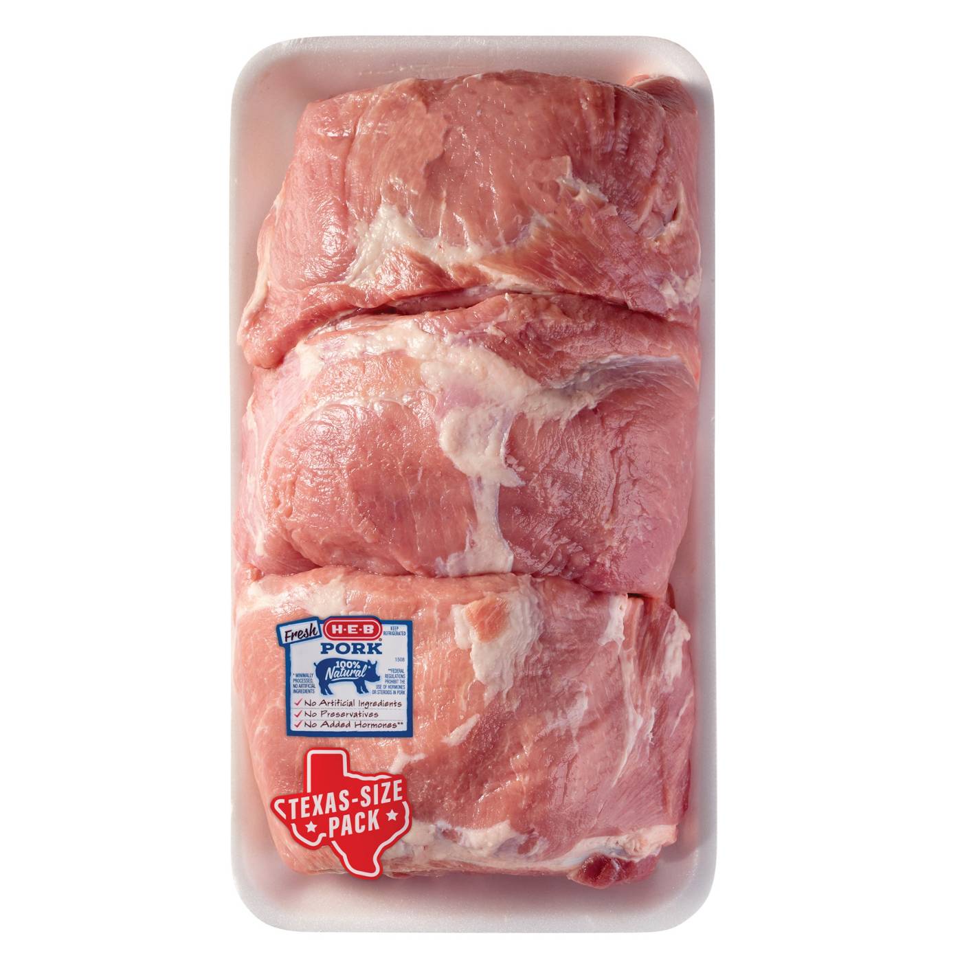 H-E-B Bone-in Sirloin Pork Roasts - Texas-Size Pack; image 1 of 2