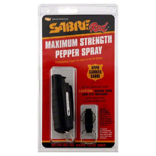 Sabre Red Maximum Strength Pepper Spray, Black Shop Sabre Red Maximum