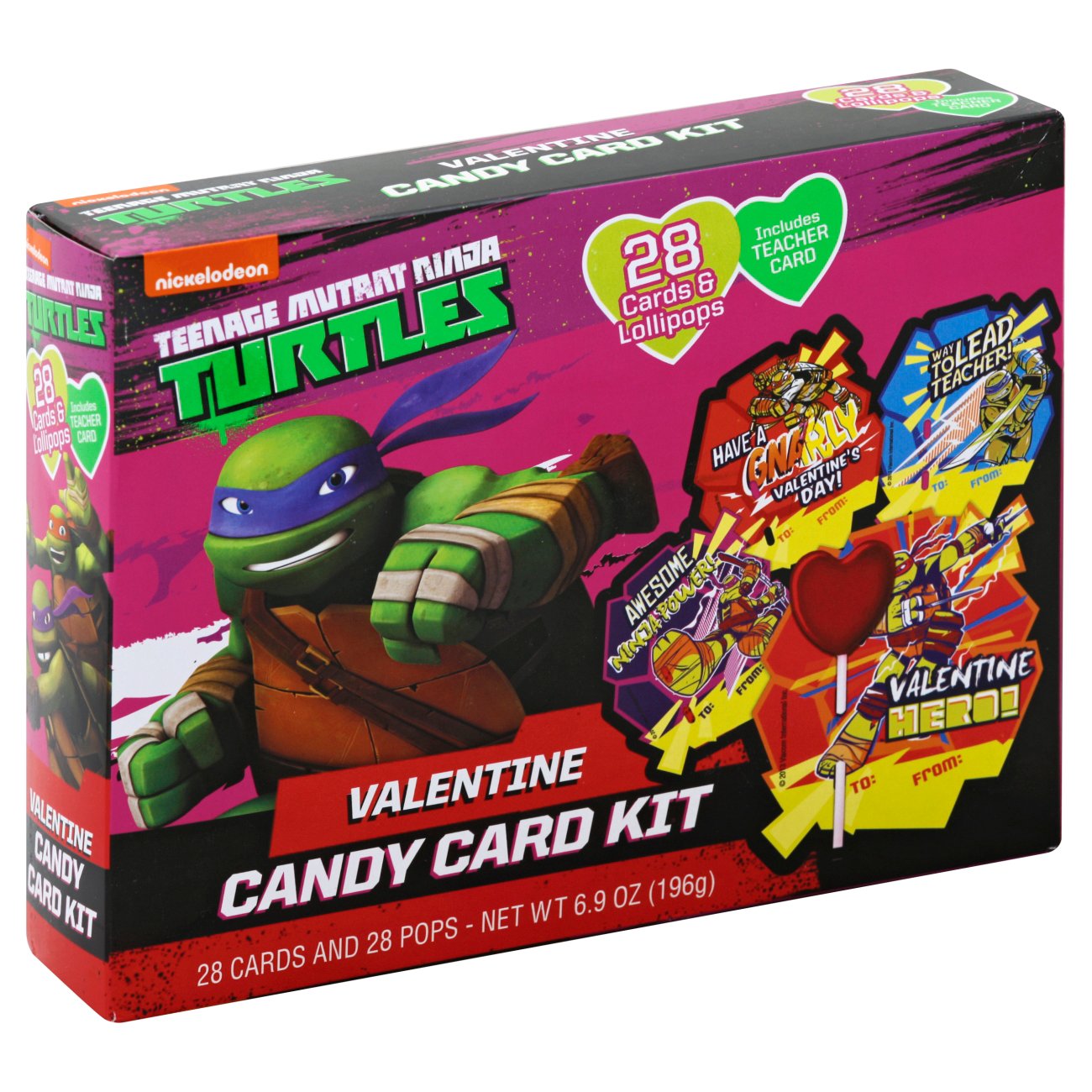Nickelodeon Teenage Mutant Ninja Turtles Valentine Candy Card Kit, image size:1300x1300