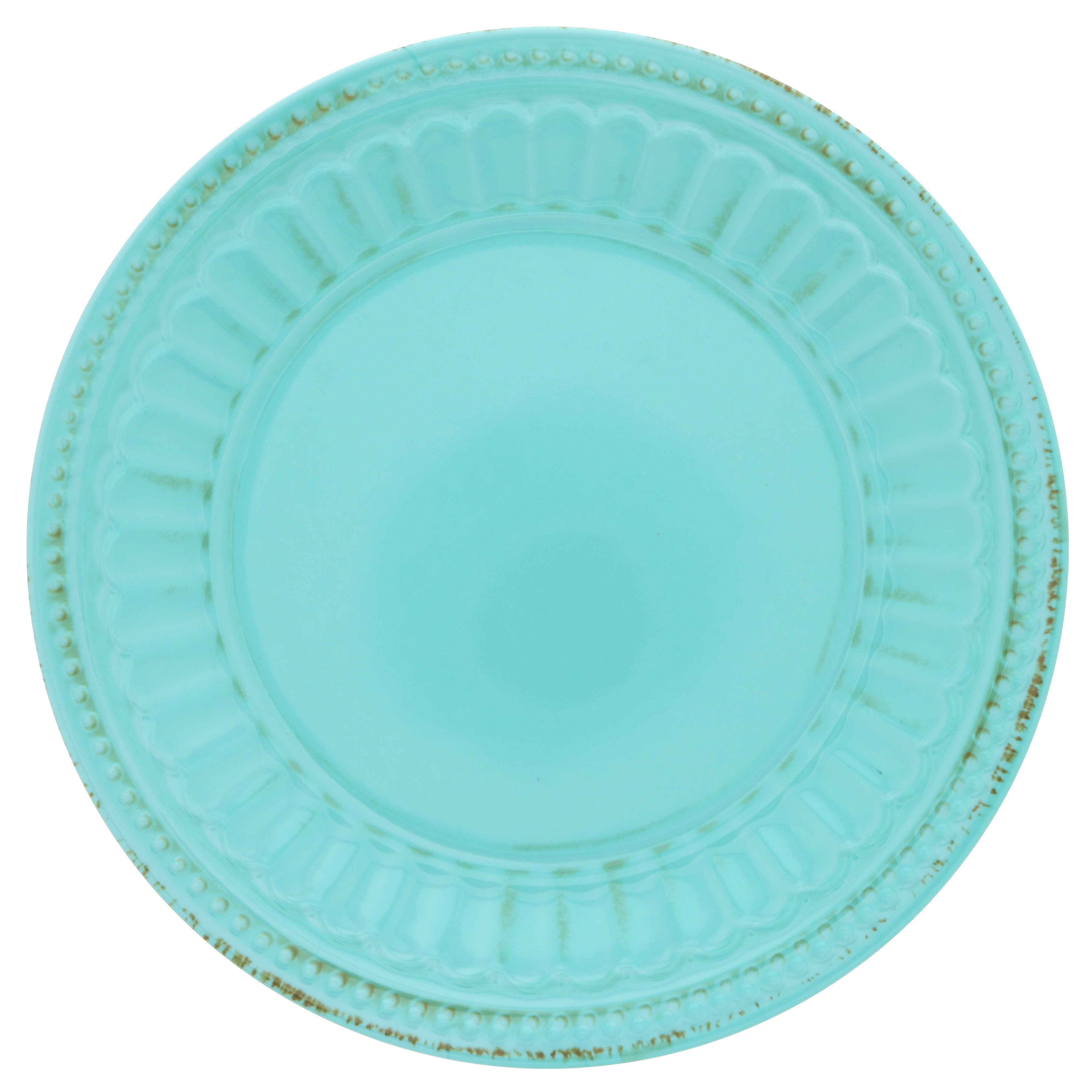 Dining Style Beaded 11 Inch Mint Plate Shop Plates at HEB