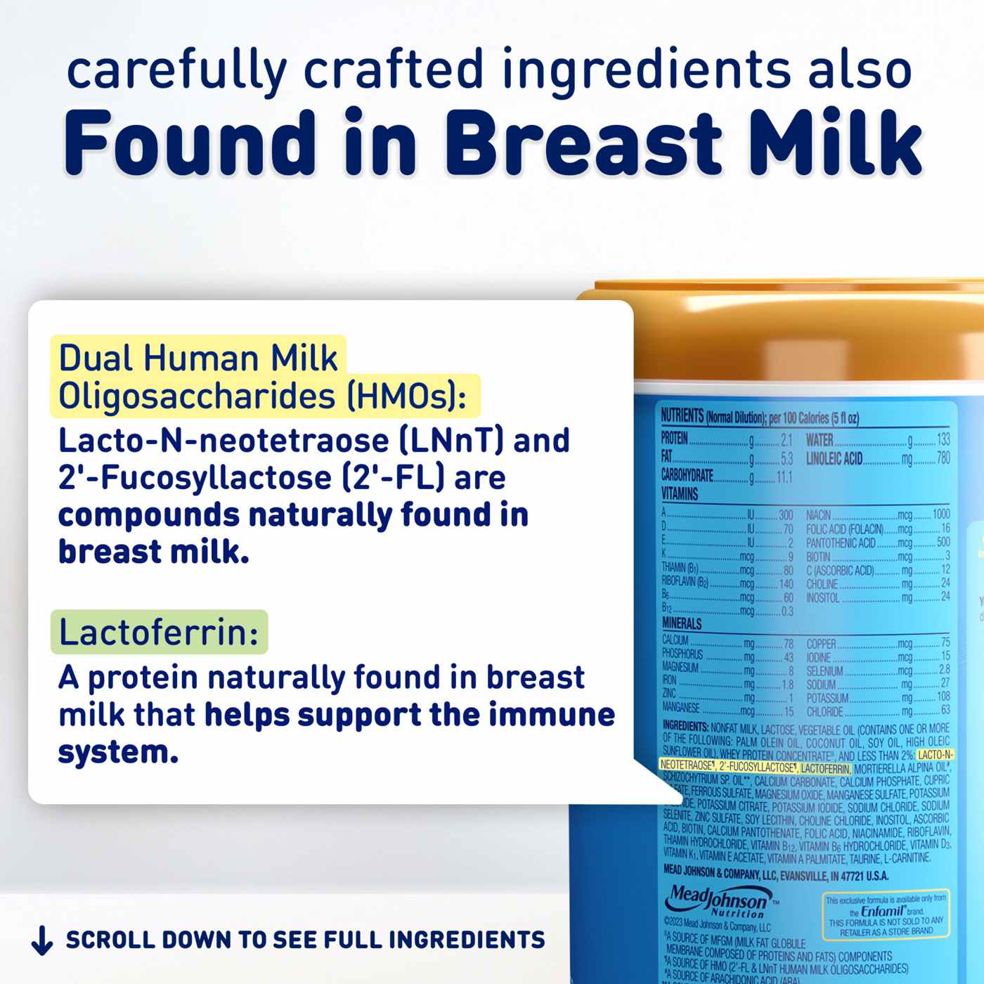 Enfamil Optimum (Enspire) Baby Formula with Immune-Supporting Lactoferrin; image 8 of 9