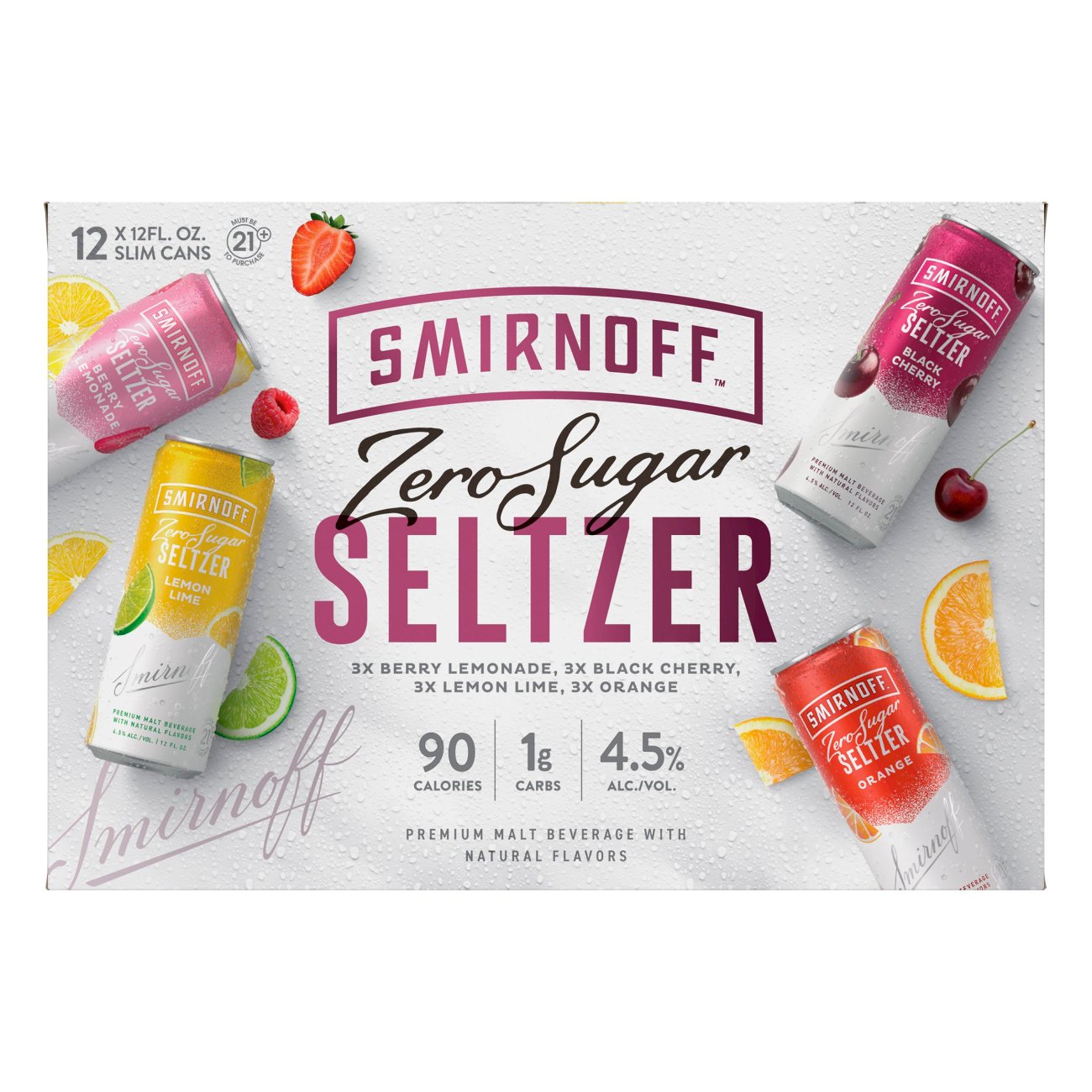 Smirnoff Spiked Sparkling Seltzer Variety Pack 12 oz Cans Shop Malt