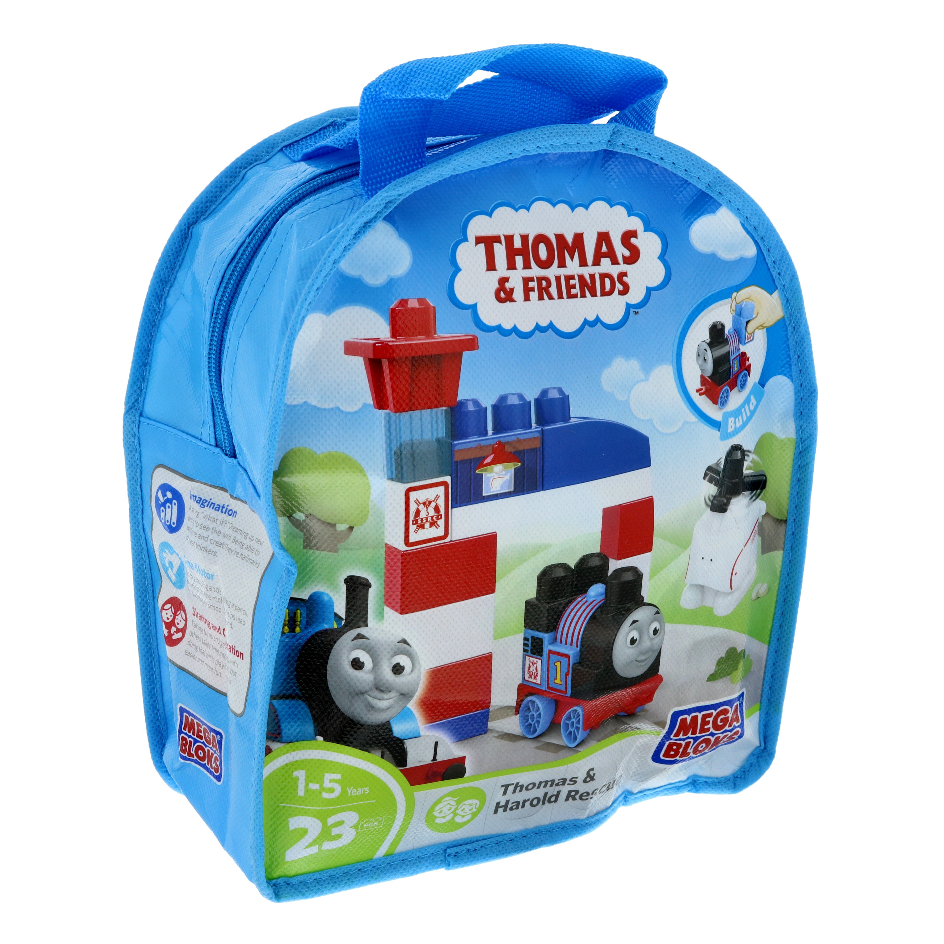 Thomas & Harold Lot Mega Bloks Thomas and Friends 17 Piece Set 