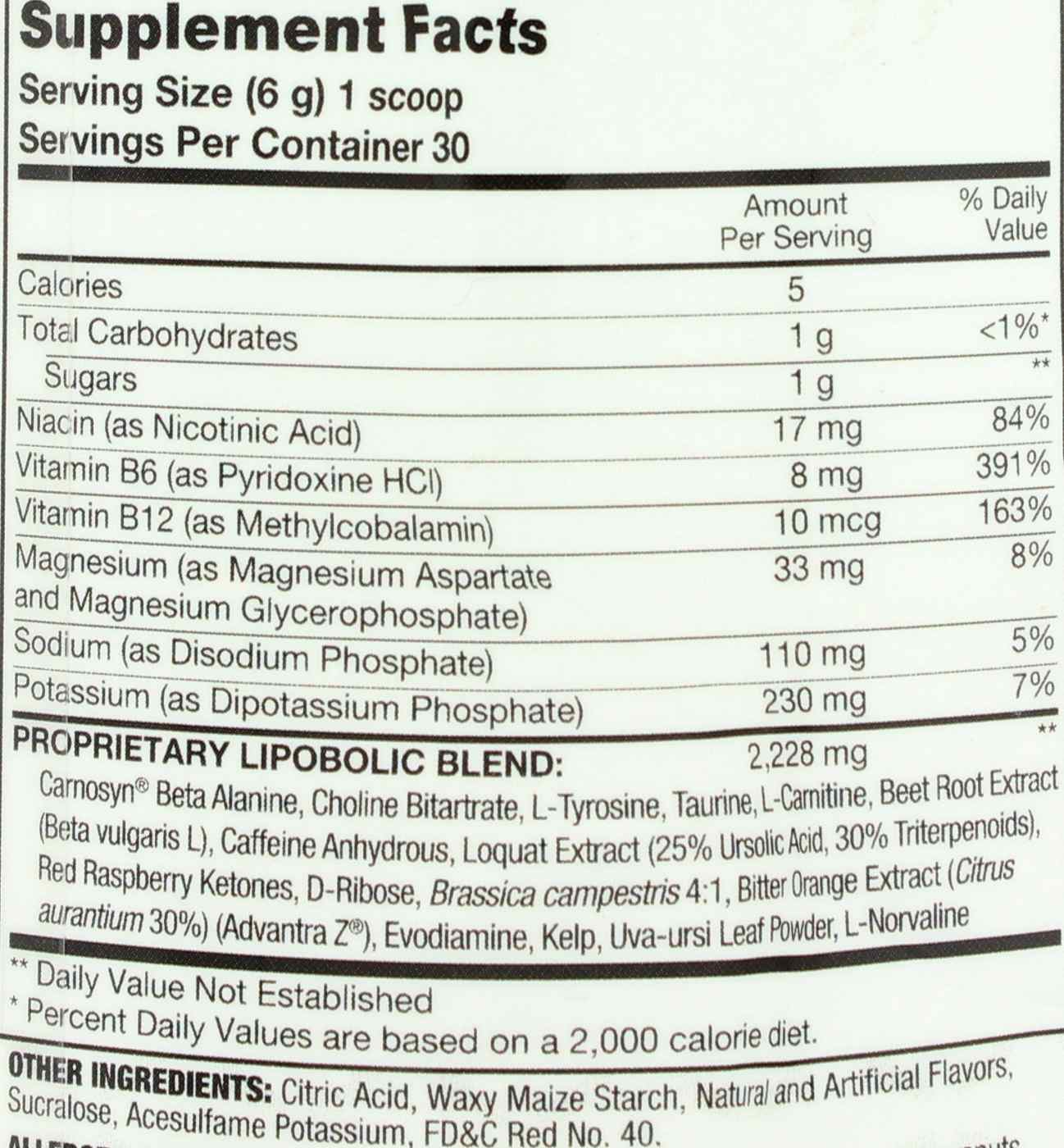 Top Secret Nutrition Cardio Igniter Performance Enhancer, Fruit Punch