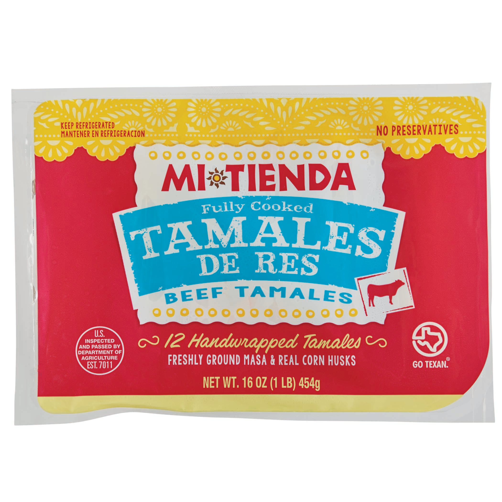 Mi Tienda Fully Cooked Beef Tamales Shop Appetizers at HEB