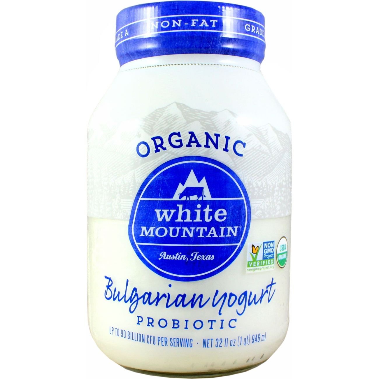 White Mountain Organic Plain Non Fat Bulgarian Yogurt Shop Yogurt at